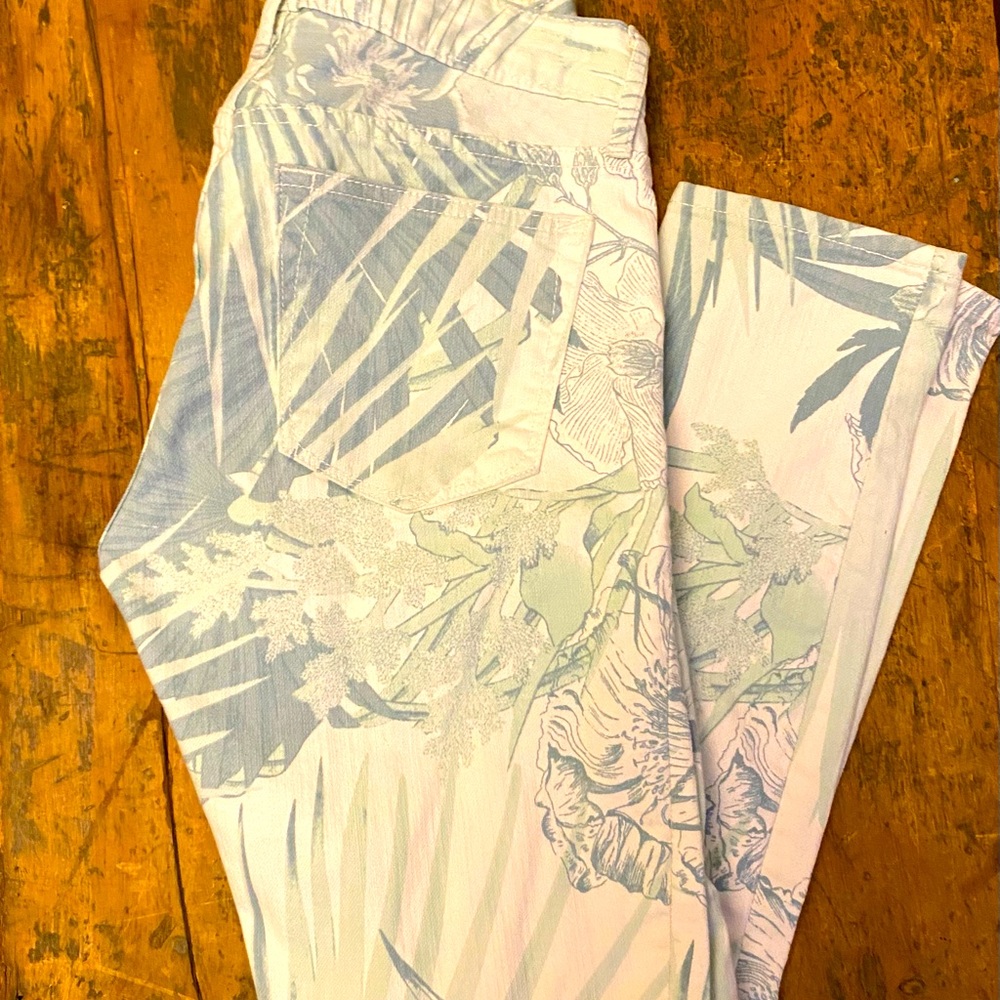 Tropical Print Jeans